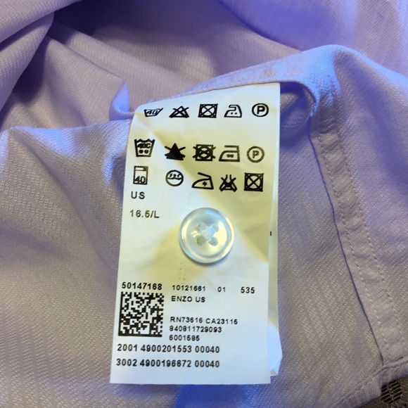 Hugo Boss Dress Shirt Regular Fit 34 35 Pinstripe - Picture 8 of 8